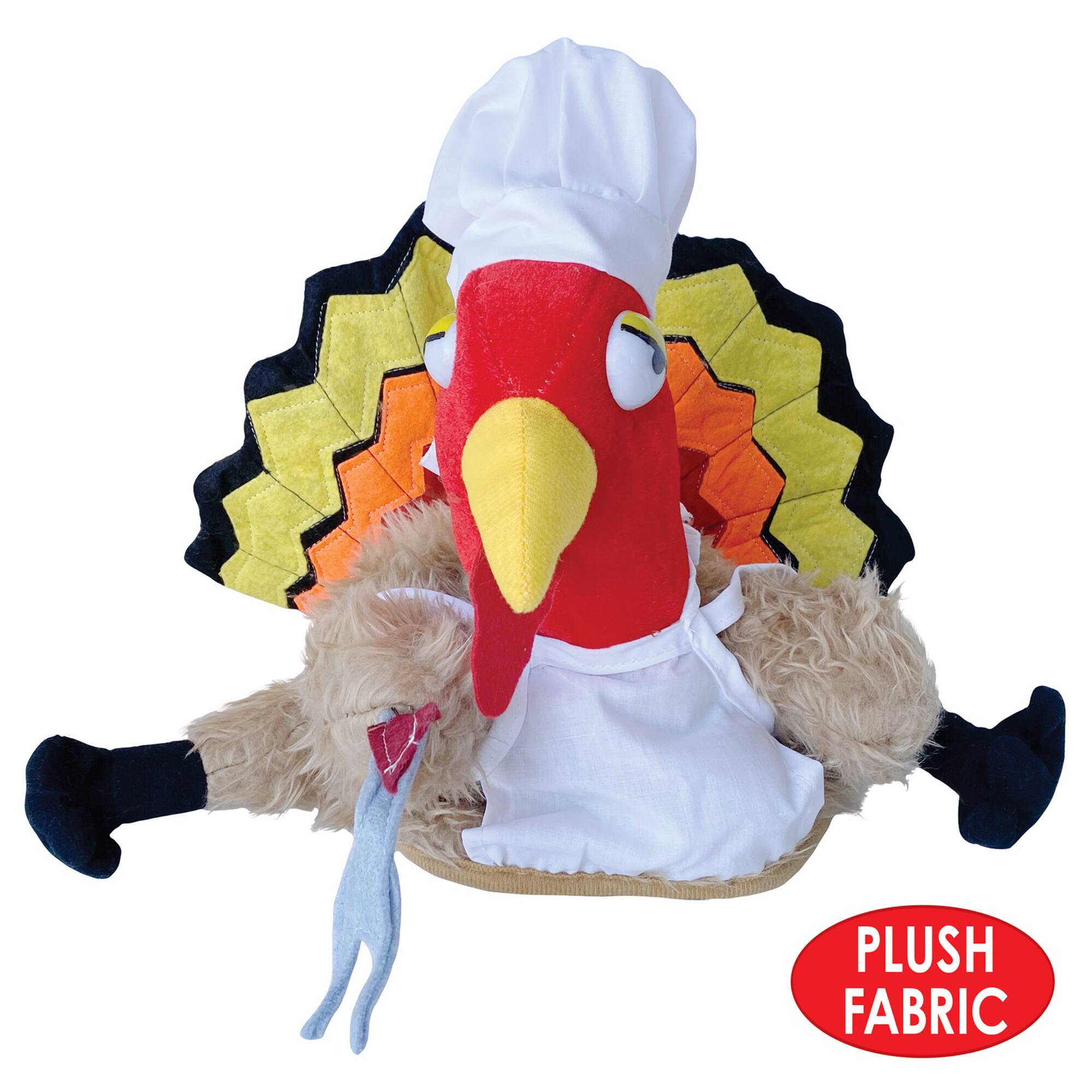 Beistle Chef Turkey Plush Hat